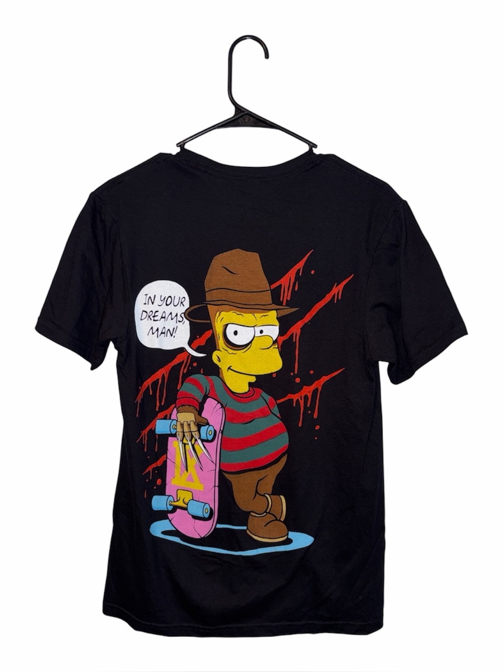 Ice Nine Kills Silver Screen Con 4 T-Shirt Size Small Bart Simpson Parody Rare